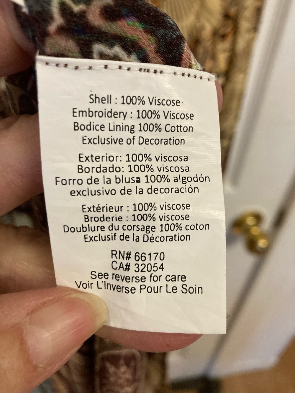 Bohemian V-Neck Maxi Dress in Brown and Cream - Picture 10 of 16